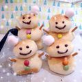 ぴょんこ623's cooksnap of when they made HBで簡単♡ふわふわ雪だるまパン.