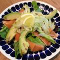norion's cooksnap of when they made スモークサーモンとアボカドのレモンサラダ.