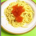 まおーー's cooksnap of when they made ♡いくらの釜玉風パスタ♡.