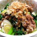 ほしぱん's cooksnap of when they made 菊菜と牛肉の炒め物.