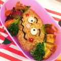 NICO_SACH's cooksnap of when they made キャラ弁✿カレーパンマン弁当.