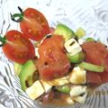tennisnoah's cooksnap of when they made トマトとアボカドのクリームチーズサラダ.