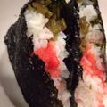 cieta's cooksnap of when they made 明太子とわさび菜のおにぎらず.