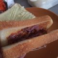 ティンク★'s cooksnap of when they made 塩辛トーストサンド.