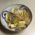 Satokub's cooksnap of when they made 麻婆味の 白菜&厚揚げ～丼にも合います♪.