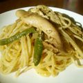 kucina's cooksnap of when they made 給料日前の超簡単！鶏胸肉のジェノベーゼ♪.