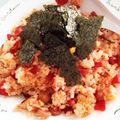 まみちぃ７'s cooksnap of when they made 簡単に福神漬けでチャーハン.