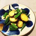 ゆずゴーヤ's cooksnap of when they made オクラとさつま芋の黄金トリオ炒め♪.