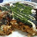 まみぞ's cooksnap of when they made 生地不要、フライパンで麺入りお好み焼き♪.
