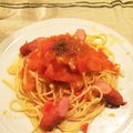 x_nao_x's cooksnap of when they made 簡単!美味しい!トマトパスタ.
