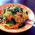 しのめさん's cooksnap of when they made ほうれん草とベーコンの和風パスタ.