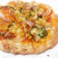 ちみっこ族's cooksnap of when they made HMとﾖｰｸﾞﾙﾄだけで！ﾋﾟｻﾞ生地?.