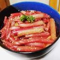 百笑通信's cooksnap of when they made ラブリ～♡ずいきの酢の物.