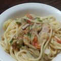 かりあん's cooksnap of when they made トマトとベーコンのクリーミーパスタ.