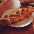 minoyama08's cooksnap of when they made 手ごね！セサミ＆サラミの三つ編みパン☆.