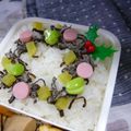 ゆいランラン's cooksnap of when they made 塩昆布でクリスマスリース☆お弁当☆.