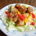 ぶるーぽぴー's cooksnap of when they made 揚げしゅうまい✣スイートチリマヨソース.