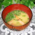 mielle's cooksnap of when they made 海老の頭の味噌汁とお刺身.