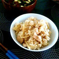 myrose's cooksnap of when they made 鶏とたけのこの中華風炊き込みごはん.