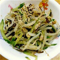 くまちーこ's cooksnap of when they made もやしときゅうりのナムル.