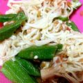 ゆうさお1114's cooksnap of when they made 簡単5分 えのきとオクラの梅肉和え.
