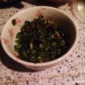 MayuNature's cooksnap of when they made 大根の葉(かぶらの葉でもOK)の炒めもの.