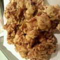yuraponpon's cooksnap of when they made サクサク鶏もも唐揚げ.