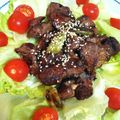 デイジーン's cooksnap of when they made 漬けて、焼くだけ★旨っ！　鶏レバー焼き.