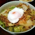 ツインズ♀ママ's cooksnap of when they made キャベツと豚ひき肉の甘辛炒め丼.