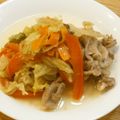 反省堂書店（のぐち）'s cooksnap of when they made 豚肉と野菜の塩麹蒸し♪.