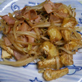 pechaco's cooksnap of when they made もやしピーマンお揚げさんオイマヨ炒め～.