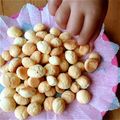 ♡大臣と姫達のママ♡'s cooksnap of when they made サクサクほろほろ♡♡たまごボーロ.