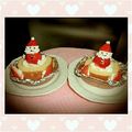 ＊Minnie＊'s cooksnap of when they made クリスマスケーキに♪イチゴのサンタさん.