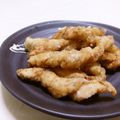 赤い電話's cooksnap of when they made ムネ肉のねじりスティック揚げ.