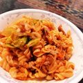 kimaguree's cooksnap of when they made ケチャップ＆ウスターで♪なすのフジッリ.