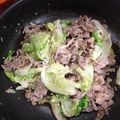 ゆみざく's cooksnap of when they made 牛肉とレタスのごま風味.