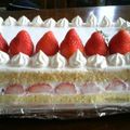 お腹がポニョ's cooksnap of when they made ☆いちごのデコレーションケーキ☆.