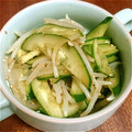 HABontique's cooksnap of when they made ✩あと一品！もやしときゅうりのナムル✩.