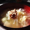 目玉のオカン's cooksnap of when they made 染み渡る美味しさ♪挽き肉入りお味噌汁.