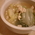 おともちゃん's cooksnap of when they made お手軽和風スープ◆白菜と鶏挽肉で.