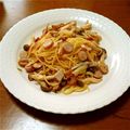 ゆりーる's cooksnap of when they made シンプルで簡単！きのこの和風パスタ♪.