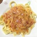 はらへりこぷたーず's cooksnap of when they made ❤トマトとベーコンのクリームパスタ❤.