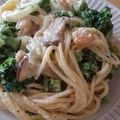 nekoらぶ's cooksnap of when they made ☆えびとブロッコリーのクリームパスタ☆.