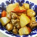 yunpy's cooksnap of when they made 蓮根と豚バラ＆チキン☆余り肉で甘辛炒め.