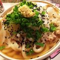 ゆずLOVER's cooksnap of when they made 大根と豚肉のあっさりうどん 年越し蕎麦.