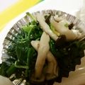 あまいこびと's cooksnap of when they made 空芯菜とシメジ炒め.
