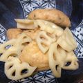 あけぼん母's cooksnap of when they made あと1品に、レンコンとがんもの煮物.