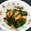 rinrin凜花's cooksnap of when they made エビとマッシュルームのアヒージョ.