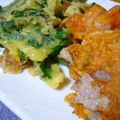 mikkusan's cooksnap of when they made にらとキムチのチヂミ　特製ダレ添え.