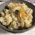 BYU's cooksnap of when they made 白だしで簡単☆お芋と油揚げの炊き込みご飯.